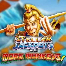 Stellar Jackpots with More Monkeys casino game by Lightning Box Game – featured logo at Betamo Casino